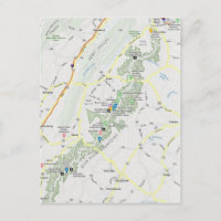 Sentier des Appalaches - Carte postale des monts B