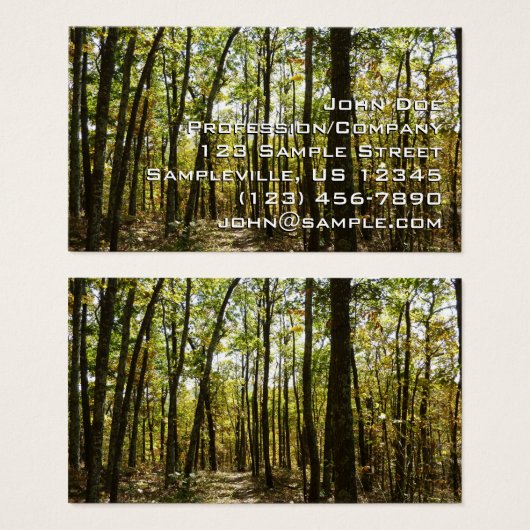 Sentier des Appalaches en octobre à Shenandoah (Devant & derrière)