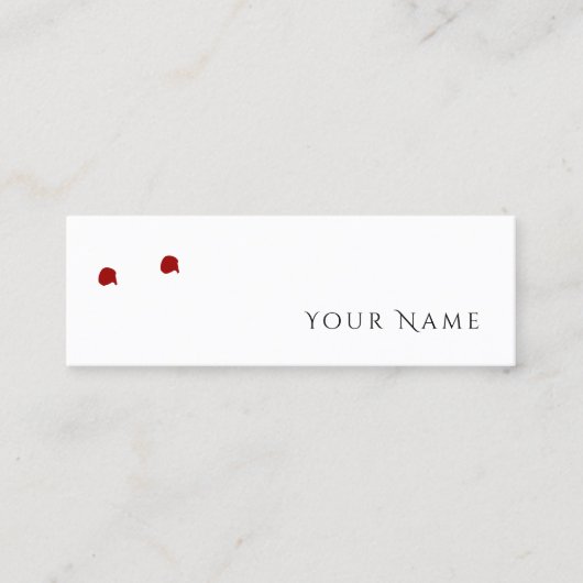 SENTIMENT BITEY Funny Vampire Carte d'appel person (Devant)