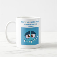 Sentiment bleu. café Mug