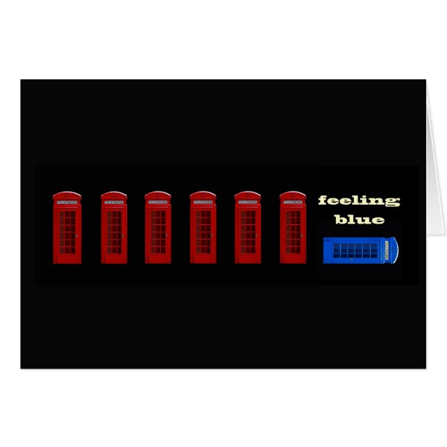 Sentiment bleu Londres Angleterre (Devant horizontal)