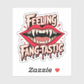 Sentiment fang autocollant plastique (Feuille)