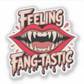 Sentiment fang autocollant plastique (Devant)