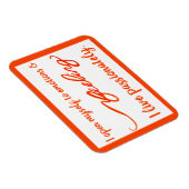 "Sentiment" Orange Sacral Chakra Mots Magnets (Côté Droit)