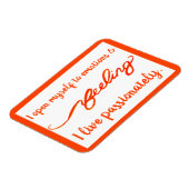 "Sentiment" Orange Sacral Chakra Mots Magnets (Côté Gauche)
