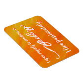 "Sentiment" Orange Sacral Chakra Mots Magnets (Côté Droit)