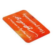 "Sentiment" Orange Sacral Chakra Mots Magnets (Côté Droit)