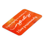 "Sentiment" Orange Sacral Chakra Mots Magnets (Côté Gauche)