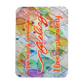 "Sentiment" Orange Sacral Chakra Mots Magnets (Vertical)