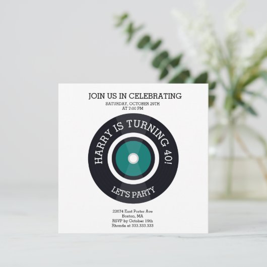 Sentiment Super LETS PARTITY INVITATION (Debout devant)