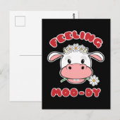 Sentiment vache | Carte postale de citation de vac (Devant / Derrière)