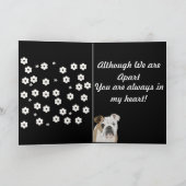Sentimental British Bulldog "Missing You" Kaart (Binnen)