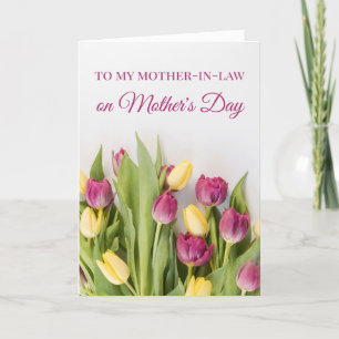 Sentimental Floral Mother in Law Carte de fête des