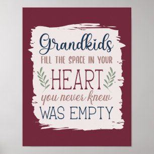 Sentimental Grandparent's Day Quote Keepomwille Gi Poster