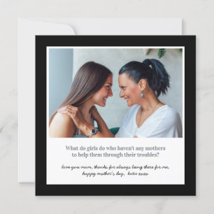 Sentimental Moederdag Quote and Photo Kaart