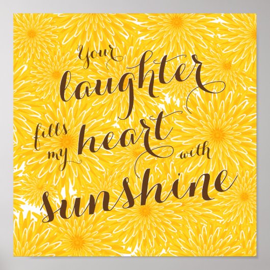 sentimentale lachen vult mijn hartkwalen poster (Voorkant)