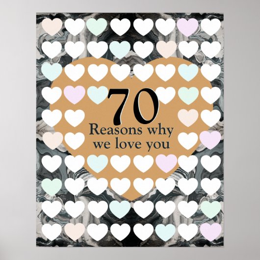 Sentimentele 70ste man reden waarom ik van je hou poster (Voorkant)