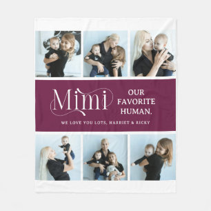 Sentimentele Fotocollage Mimi Aandenken Fleece Deken