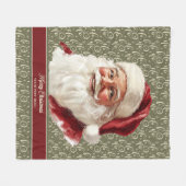 Sentimentele kerstman vakantiedeken fleece deken (Voorkant (Horizontaal))