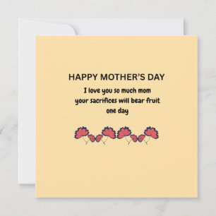 Sentimentele Moederdag Citatkaart Kaart