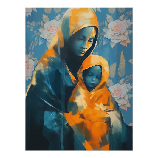 Sentimentele Moederschap Wall Art op Glossy Poster Perfect Poster (Voorkant)