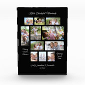 Sentimentele Woorden 11 Fotocollage Zwart Fotoblokken (Voorkant)