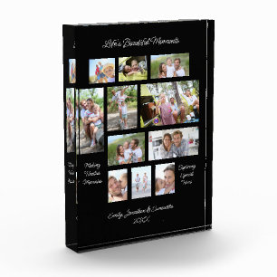 Sentimentele Woorden 11 Fotocollage Zwart Fotoblokken