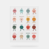 Sentiments Émotions Visages Graphique Conseiller s (Recto)