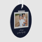 Sentiments joyeux Snapshot Ornement (devant)