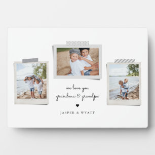 Sentiments joyeux Snapshot Photo Plaque