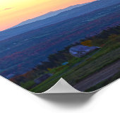 Sentinel Rock Vermont Sunset Poster (Hoek)