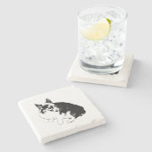 Sentinel-schotel Stenen Onderzetter (Zijkant)