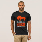 Sentir comme un cheval en T-shirt Tangerine (Devant entier)