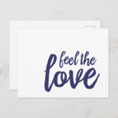 sentir l'amour carte postale (Devant / Derrière)