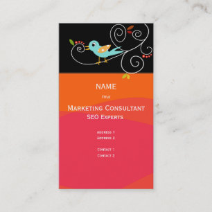 SEO-consultant voor bedrijfskaartmarketing Visitekaartje