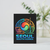 Seoel Zuid-Korea Briefkaart (Staand voorkant)