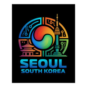 Seoel Zuid-Korea Perfect Poster