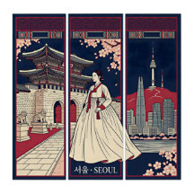 Séoul - Art coréen vintage