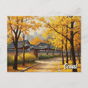 Seoul Bukchon Zuid-Korea Reizen Briefkaart