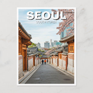 Seoul Bukchon Zuid-Korea Reizen Briefkaart