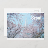 Seoul Cherry Blossom Briefkaart (Voorkant / Achterkant)