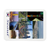 Séoul - Corée du Sud - Mosaic - Magnet (Horizontal)