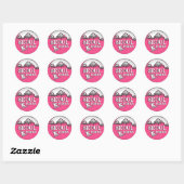Séoul Corée thème rose stickers snowboard (Feuille)