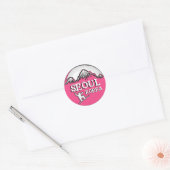 Séoul Corée thème rose stickers snowboard (Enveloppe)