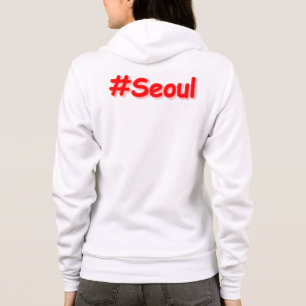 "#Seoul" Cute Design. Bestel nu Hoodie