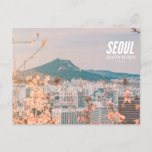 Séoul (devant) Carte postale Image de la montagne 