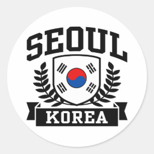 Seoul Korea Ronde Sticker