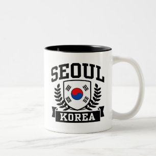 Seoul Korea Tweekleurige Koffiemok