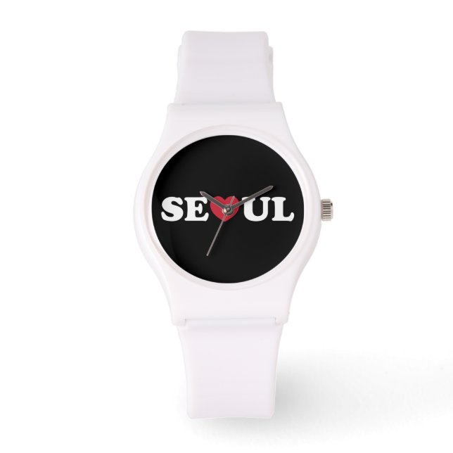 Seoul Love Heart Horloge (Voorkant)