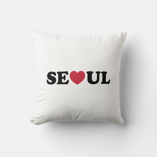 Seoul Love Heart Kussen (Voorkant)